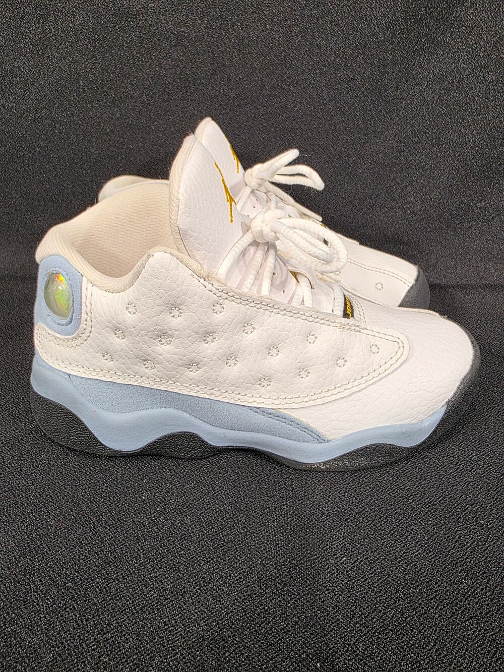 Nike Air Jordan 13 Retro Blue Grey Leather Suede Toddler Shoes Size 9C